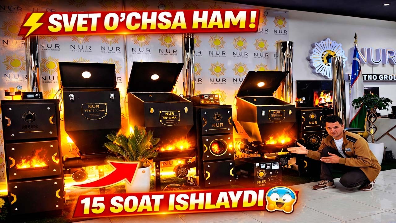 AQLLI ISITISH QOZONLAR BILAN PULNI TEJANG svet ochsa ham 15 soatgacha ishlaydi Uzbekistonda yangilik