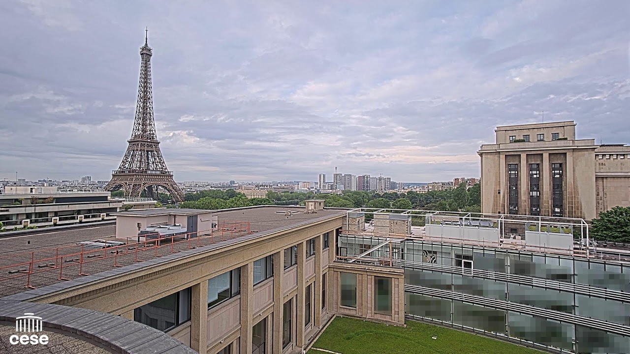 Webcam Palais dIna   Conseil conomique Social et Environnemental   Vue Tour Eiffel   Paris