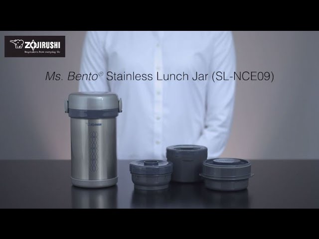 Zojirushi Ms.Bento Stainless Lunch Jar, Aqua Blue