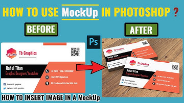 How to use MockUp in photoshop I Visiting card MockUp I How to use PSD MockUp in photoshop
