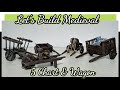 Miniature Medieval Wooden Cart and Wagon -  D&D Terrain Building - Wargaming Terrain