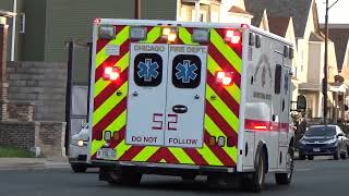 Chicago Fire Dept Ambulance 52 Responding