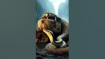 Travel Exploring | Python vs Train | Amazon Jungle #ytshorts #wow #viral