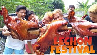 Vlog15| LECHON FESTIVAL W/ MANOY MUKBANG & TSONG TV| OUTDOOR COOKING