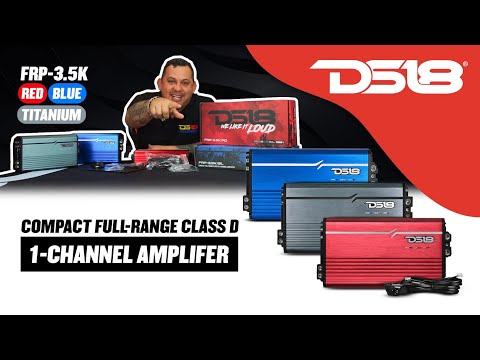 DS18 FRP-3.5K Compact Full-Range Class D 1-Channel Amplifier 3,500 Watts Rms @ 1-ohm  @DS18Sound