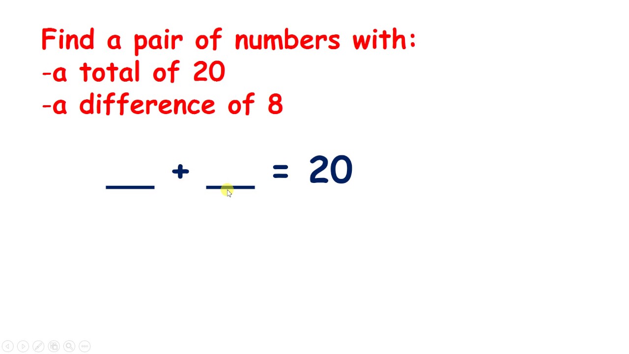 how to solve a math problem numerically