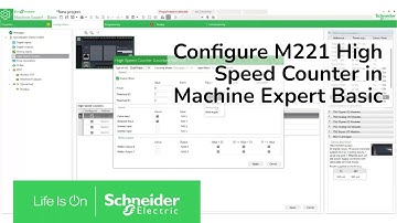 How do you configure a M221 High Speed Counter | Schneider Electric
