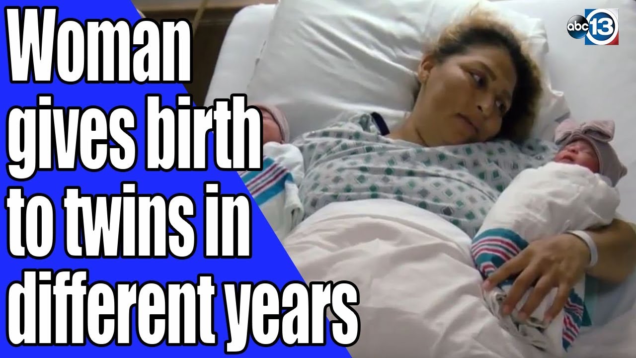 Woman gives birth to twin babies in different years YouTube