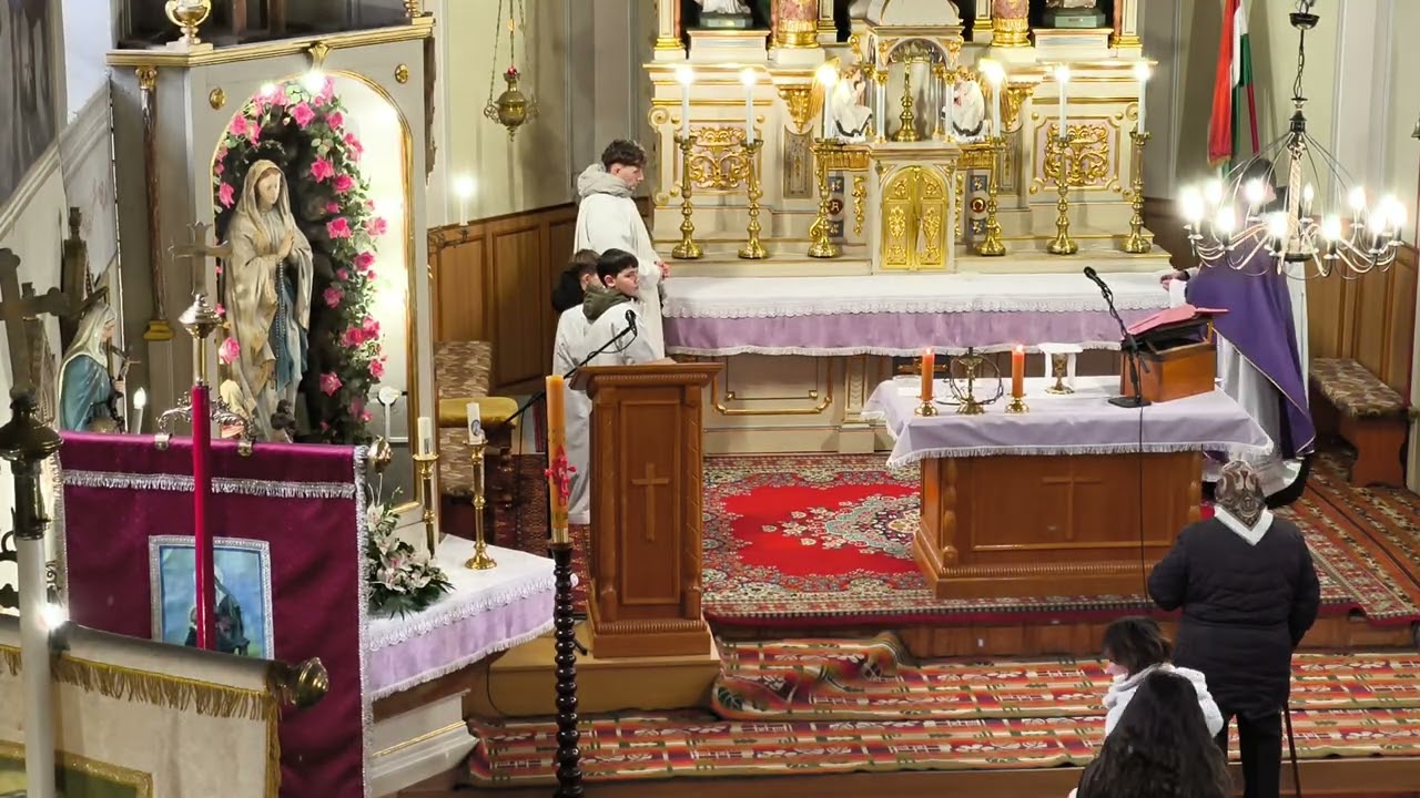 Hamvazás a nyírlugosi Szent Erzsébet templomban