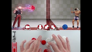 QC walking Back with SOCD #HitBox #HowToHitBox #KOF #KOFXV #Leverless #SOCD