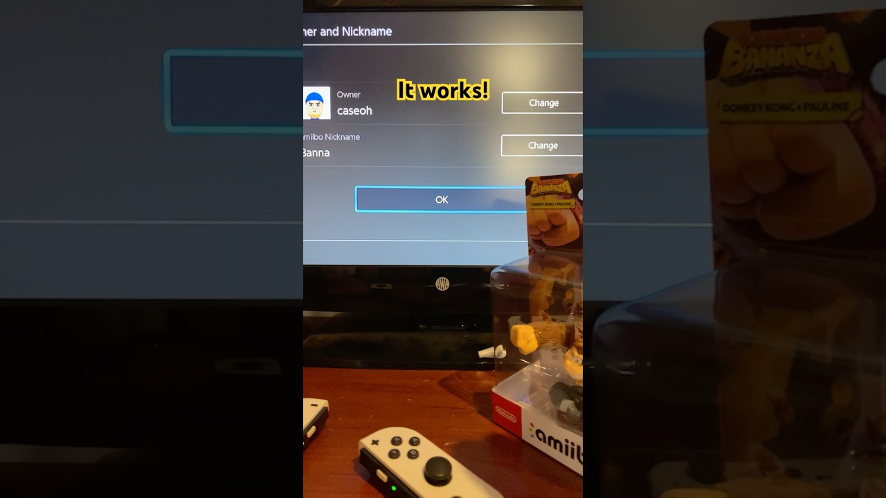 Does the donkey Kong bonanza amiibo work inside the box?