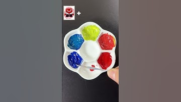 Guess the mixed colors of Inside out 2 #insideout2 #satisfying