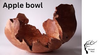 WOOD TURNING beautiful stunning a bit rotten magnificent apple bowl by Richard West Woodturner 1,127 views 2 months ago 12 minutes, 28 seconds