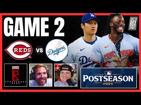 Cincinnati Reds at Los Angeles Dodgers FULL GAME MLB Playoffs LIVE Stream, Reaction, Scoreboard