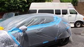 2019 Mazda 3 GT,  DIY no more Chrome! Black out Emblems and window trim with  Black Plasti dip