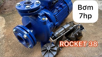 Thử béc ROCKET 38 với bơm 7hp tưới phun mưa cực đã