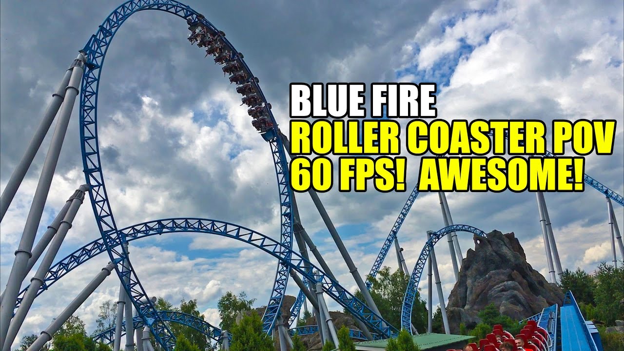 Blue Fire Roller Coaster 60fps Pov Europa Park Germany Youtube