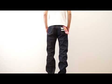 MOMOTARO 桃太郎ジーンズ JEANS BUG 別注 出陣 銅丹 クレイジースペシャル スリム ストレート ヴィンテージ 出陣ライン ワンウォッシュ ボタンフライ 岡山 0205-SPMB