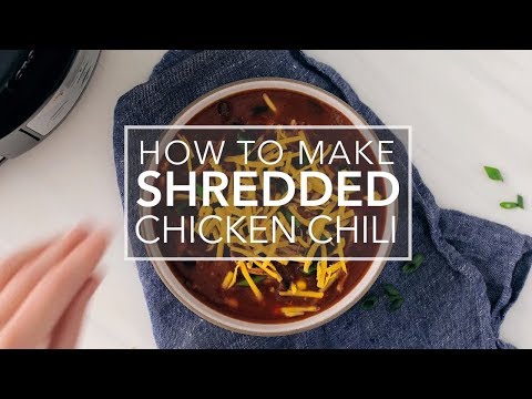 Slow Cooker Shredded Chicken Chili