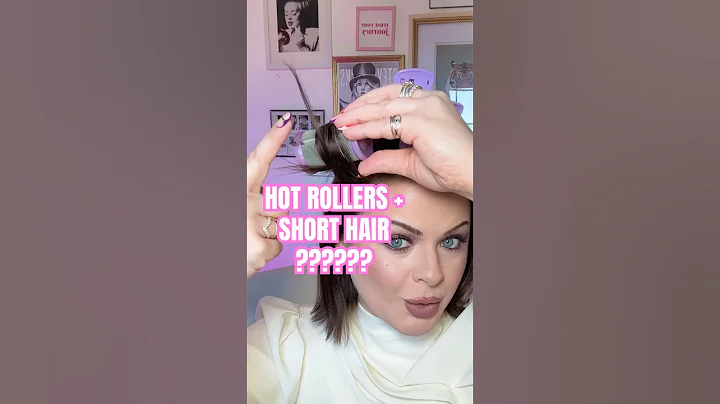 SHORT HAIR + HOT ROLLERS=!?? #shorthair #hotrollers #bob