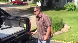 Loading Motorcycle Into A Cadillac Escalade With The Loadall Ramp