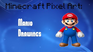 Minecraft Pixel Art: Basic Mario Drawings.