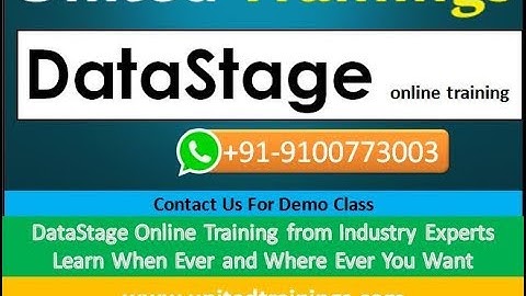 Datastage online training | Datastage course | Datastage videos