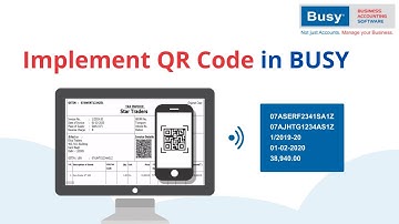 Implementing QR Code in BUSY - Hindi