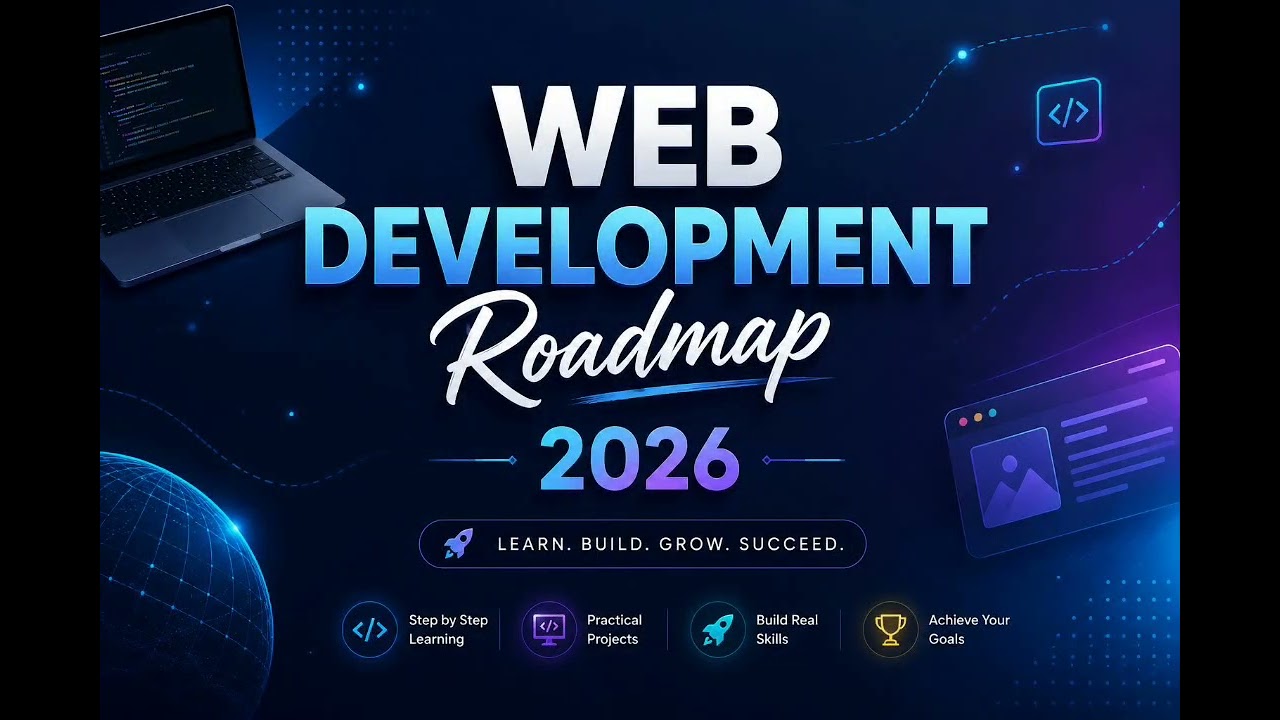 #coding #webdevelopment #frontend #codeloomrao #backend #javascript Roadmap 2026 forWeb development.