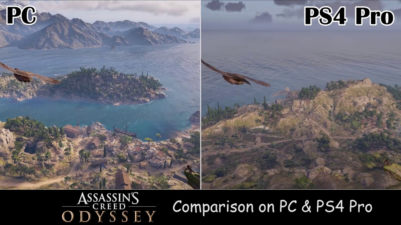 Alfabet Arv Springboard Assassin's Creed Odyssey Comparison (PC vs PS4 Pro) - GamerBraves - YouTube