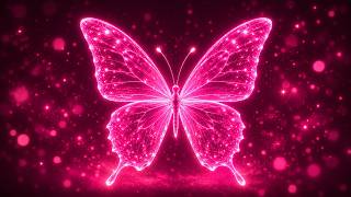 Neon Pink Butterfly Aura ✨ | 5 Hour Ambient Background Loop | Ultra HD screenshot 4