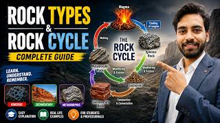 Rock Types & Rock Cycle Explained | Igneous, Sedimentary & Metamorphic Rocks