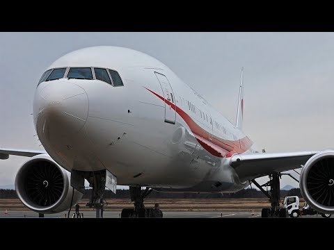 木製 政府専用機 新政府専用機の内部初公開 - YouTube