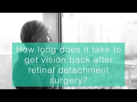 Video: Vor ajuta ochelarii după detașarea retinei?