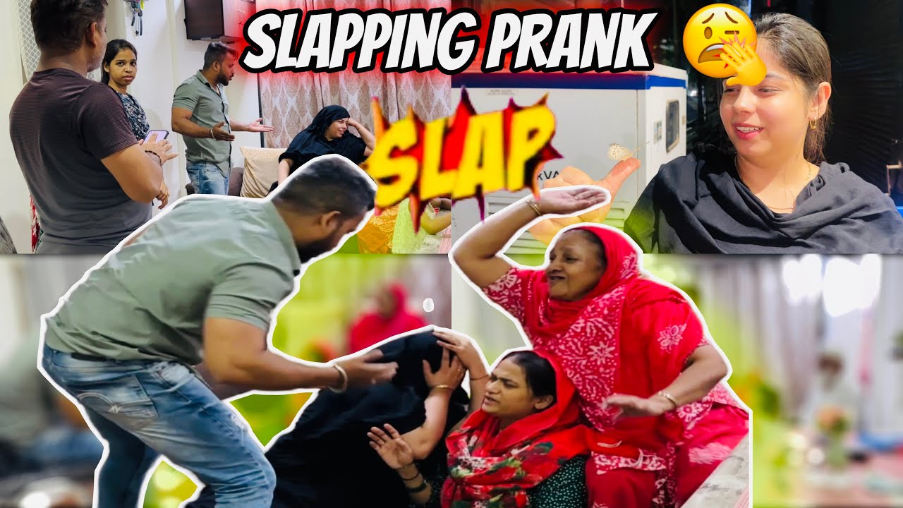 Slapping Wife In Front of Family😂| Slapping Prank😂| Misba and Mumma