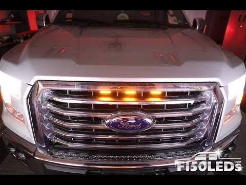 HOW TO INSTALL 2015-20 FORD F150 RAPTOR STYLE LED GRILL LIGHTS