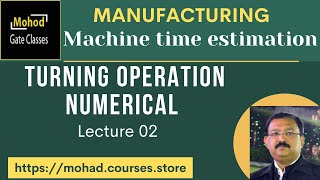 Machine time estimation 02 Turning Numerical