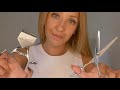 ASMR Barbershop RP Manual Trimmer Scissors Ear Burning Inaudible Talking ASMR Barbershop RP Manual Trimmer Scissors Ear Burning Inaudible Talking