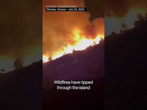 Greece Wildfires Displace