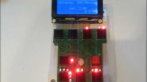 Strasmax CNC Mach3 pendant - preliminary tests