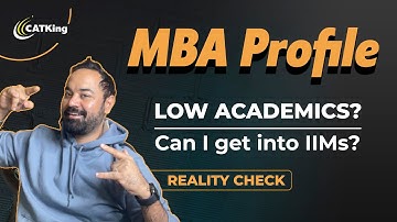 MBA Profile | Low academics? Can I get into IIMs? | Reality check