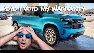 Will installing aftermarket parts void the factory warranty on your car or truck