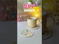 Aesthetic Floral Coaster 🌼 | DIY Resin Art Home Decor Idea #shorts #viralshort #diy #trending