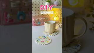 Aesthetic Floral Coaster 🌼 | DIY Resin Art Home Decor Idea #shorts #viralshort #diy #trending