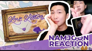 BTS' (방탄소년단) RM / Namjoon reacts to 'Love Letters'  MV (ARMYs Song For BTS 2023)