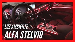 Iluminación ambiente en ALFA ROMEO STELVIO ✨👍 Alfa Romeo Stelvio Ambient Lighting