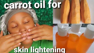 How to make carrot oil at home/for skin lightening and cooking