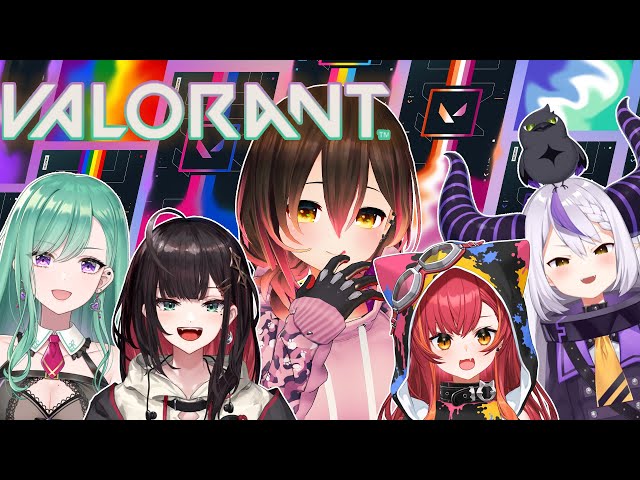 【valorant】女のフルパアンレートサマー💕　w/ラプラス・八雲べに・猫汰つな・緋月ゆい【ホロライブ/ #ロボ子生放送】のサムネイル