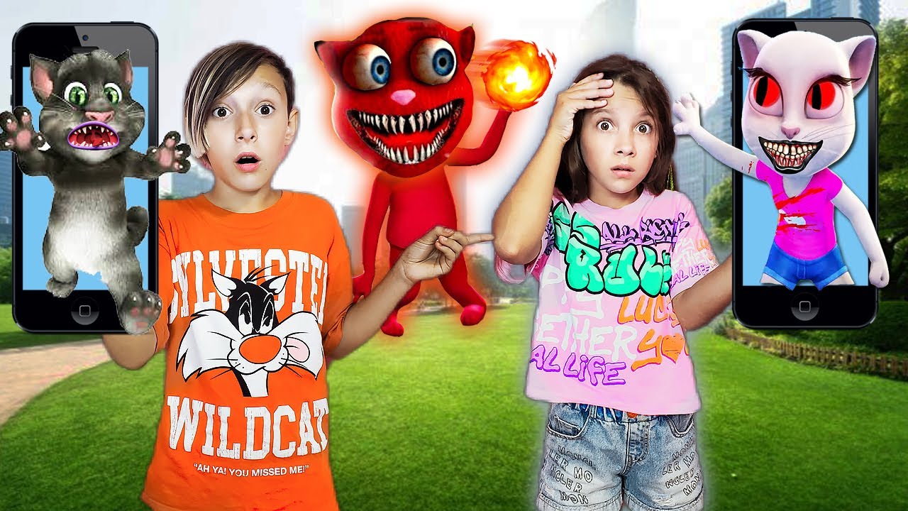 Говорящая Анжела, Хуан и Том нас АТАКУЮТ !