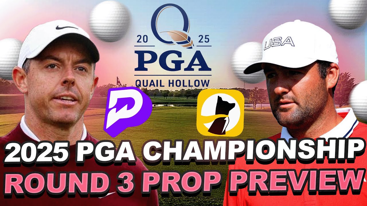 2025 PGA Championship Round 3 Prop Preview : Weather, Stat Averages, Prize Picks + Underdog Props